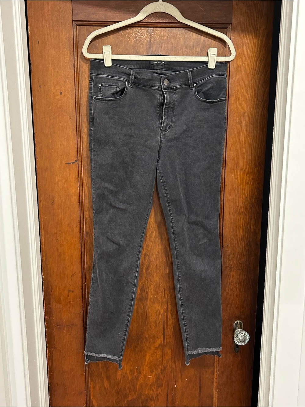 Ann Taylor Charcoal Skinny Jeans